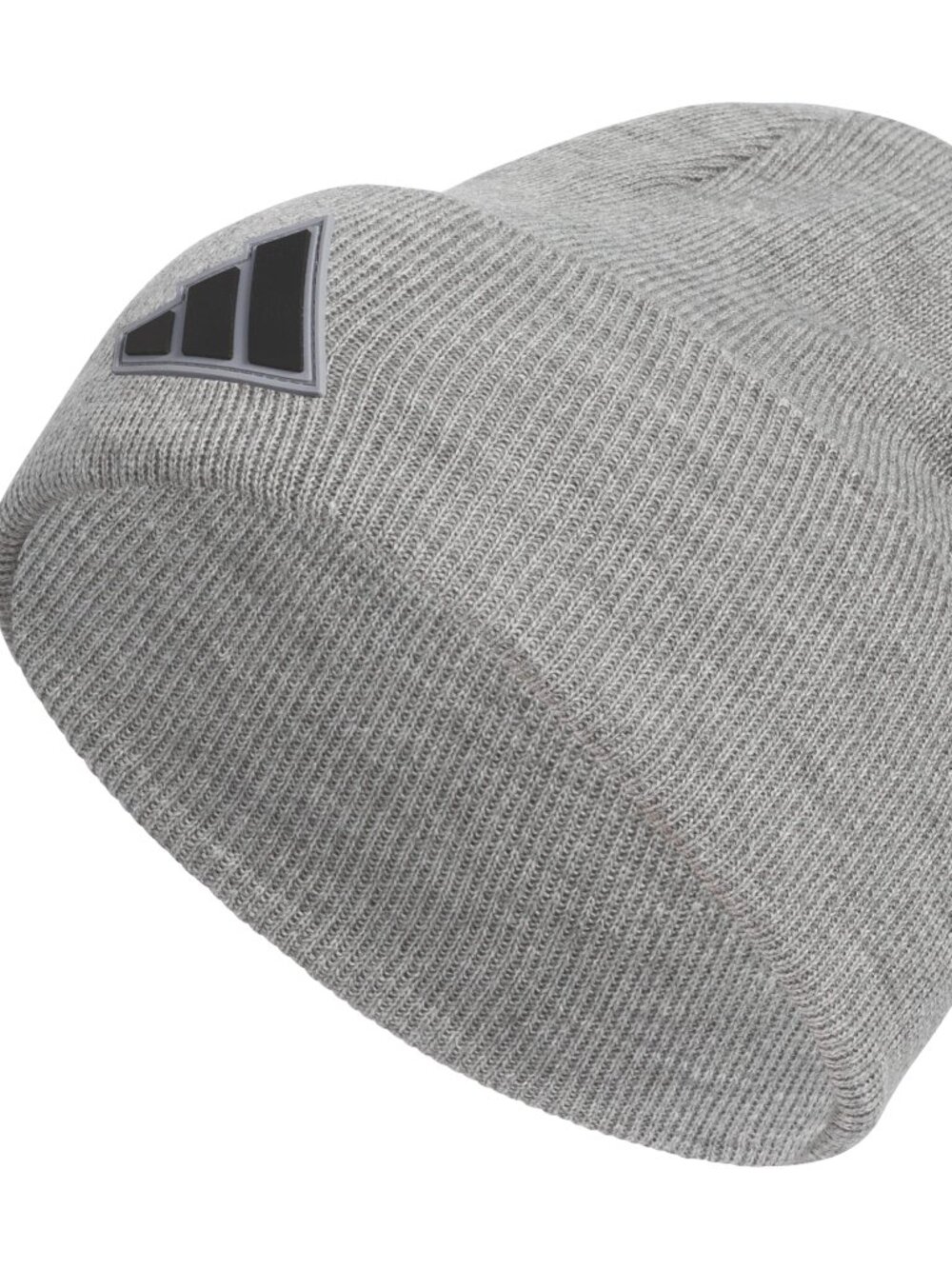 adidas Men's Postseason Fold Beanie Heather Grey/Black